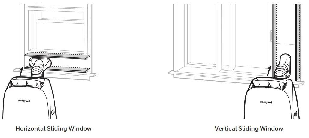 Honeywell Portable Air Conditioner - Connect the window
