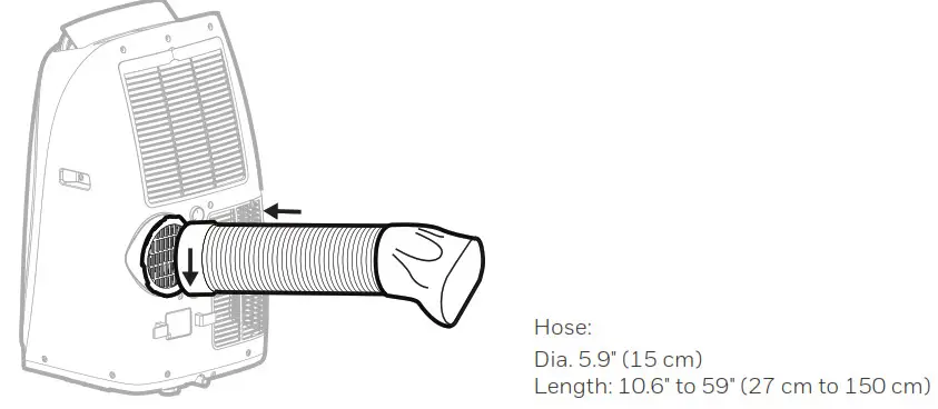 Honeywell Portable Air Conditioner - hose connector