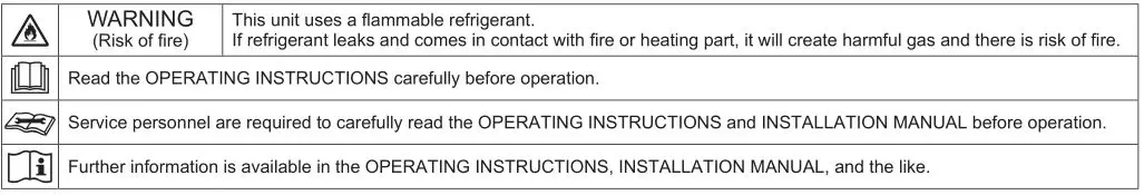 Mitsubishi Electric Split-Type Air Conditioners - Meanings of symbols displayed on indoor unit