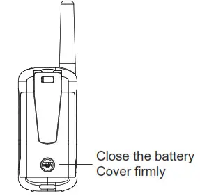 onn 100068731 16 Mile 22 Channel Walkie Talkie- cover firmly