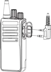 RETEVIS RB29 - Install Earphone