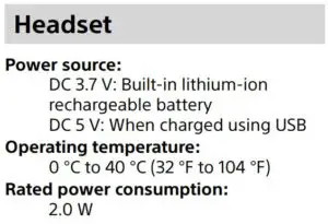 Specifications Fig 1