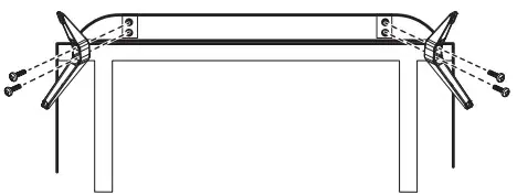 onn Roku TV -Installing the Stands