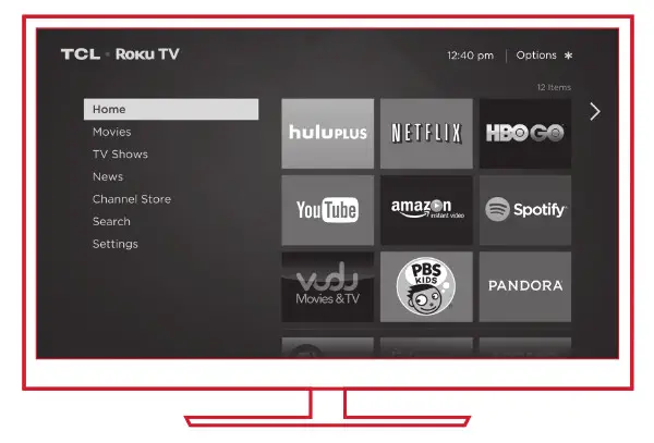 Connecting brings out your TV