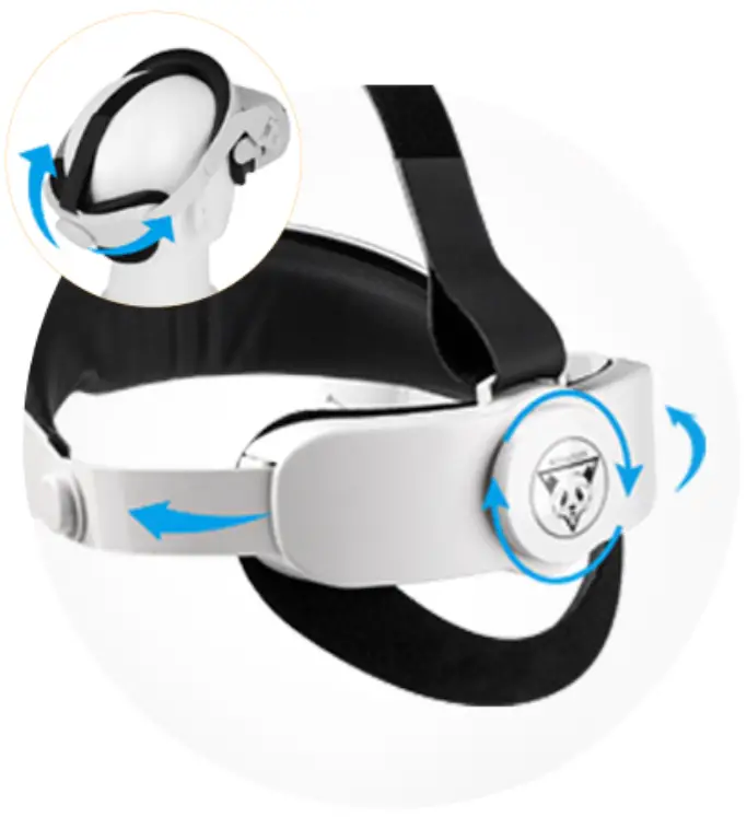 iovroigo TRY659 Halo Strap for Oculus Quest 2 - much botton