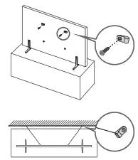 SAMSUNG TV - Preventing the TV from falling