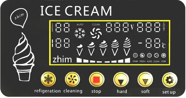 VEVOR BJLJA168TSR50HZ01V1 Commercial 3 Flavors Soft Ice Cream Machine 9