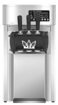 VEVOR BJLJA168TSR50HZ01V1 Commercial 3 Flavors Soft Ice Cream Machine pro