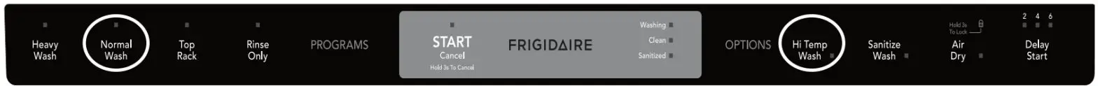FRIGIDAIRE Dishwasher - OPERATING I