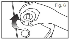 Homedics RCOB-865103 Cool Mist Ultrasonic Humidifier - Replace the tank cap by turning clockwise