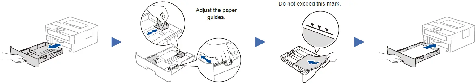 Load paper in the paper tray