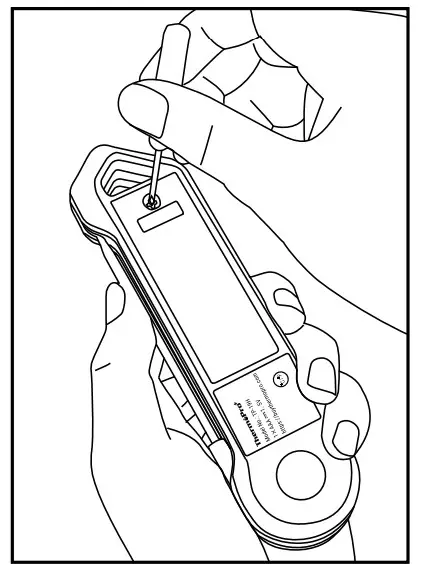 ThermoPro TP-19H Digital Instant Read Meat Thermometer for Grilling BBQ Waterproof - battery cover