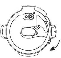 anko Electric Pressure Cooker MY-CS6002WP1 User Manual - Open the lid