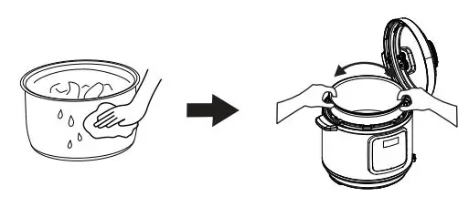 anko Electric Pressure Cooker MY-CS6002WP1 User Manual - Place the inner pot inside the cooker housing