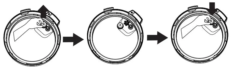 anko Electric Pressure Cooker MY-CS6002WP1 User Manual - Remove and lnstall the Anti-Block Shield