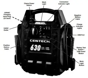CEN-TECH 3-in-1 Portable Jump Pack-Functions