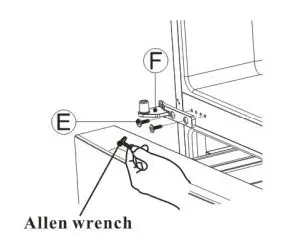FIG 11 Disassembling the fridge door