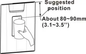 FIG 45 Using the dispenser to get cold water