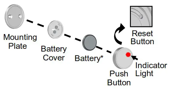 Rinnai RWMPB02 Push Button - Components