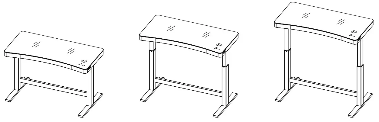 TRESANTI 1414575 Adjustable Height Desk - Cover