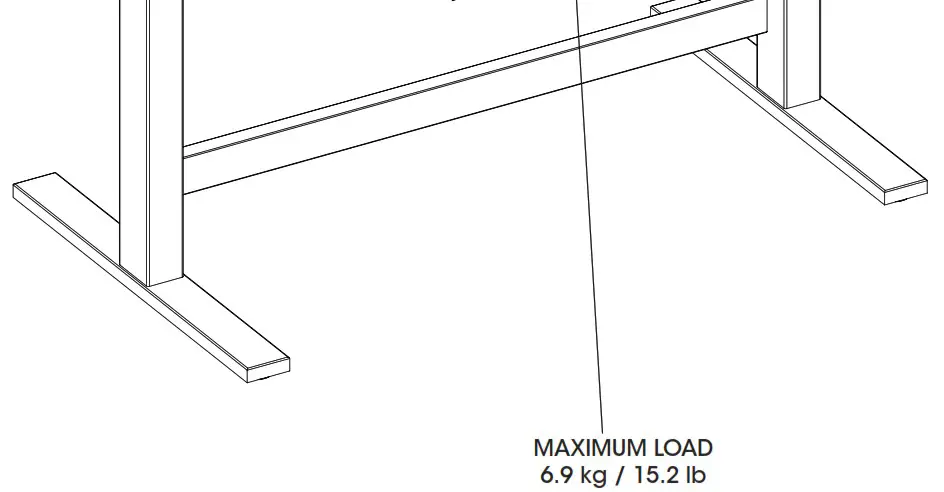 TRESANTI 1414575 Adjustable Height Desk - HARDWARE 2