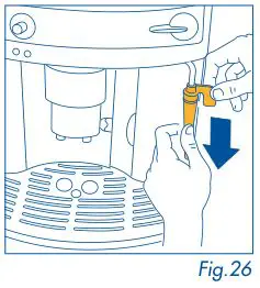 DeLonghi Magnifica - Remove the steam nozzle from the delivery spout