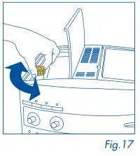 DeLonghi Magnifica - the grinding coarseness regulator can be adjusted