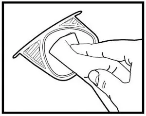 FIG 15 TO CLEAN THE OIL TRAY