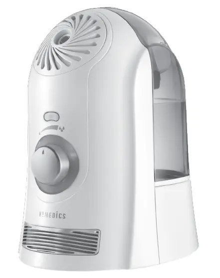 Homedics UHE-CM45 Cool Mist Ultrasonic Humidifier Instruction Manual and Warranty Information