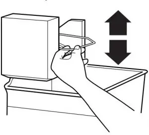 FIG 41 Turning the Ice Maker On or Off