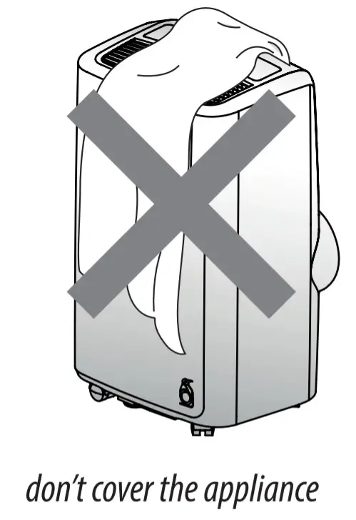 Delonghi EL376 550 sq ft Portable Air Conditioner - CORRECT