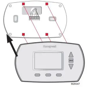 Install Thermostat onto Wallplate