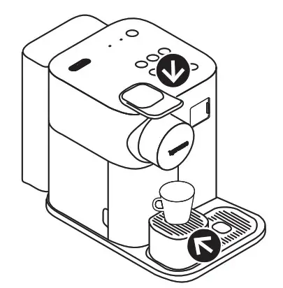 DeLonghi Nespresso Lattissima Coffee Machine - Close the lever