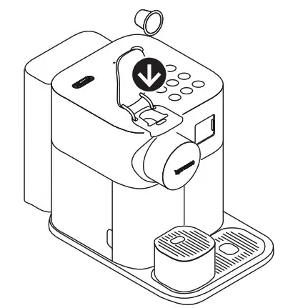 DeLonghi Nespresso Lattissima Coffee Machine - Lift the lever completely