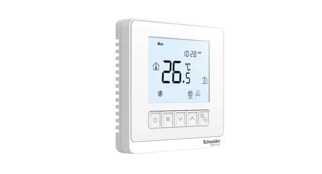 Schneider SpaceLogic T900 Series Thermostat Touch Screen FCU Modbus Instructions - Manualsee