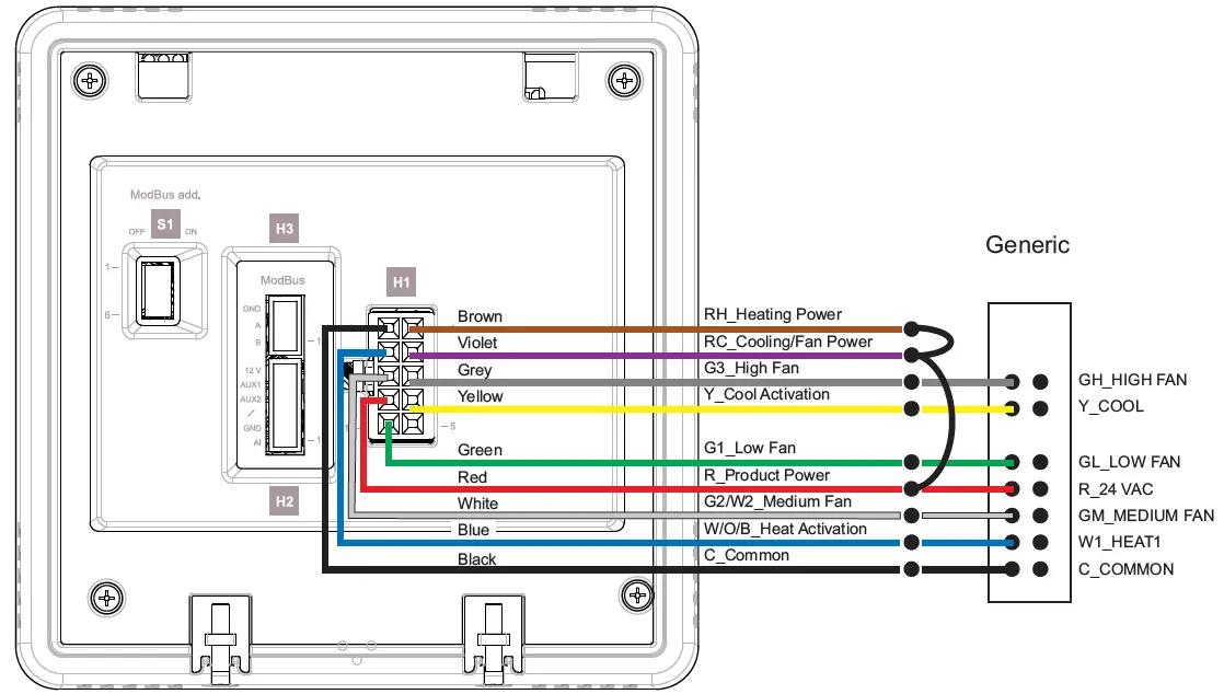 Schneider SpaceLogic Thermostat Wiring Diagrams-1