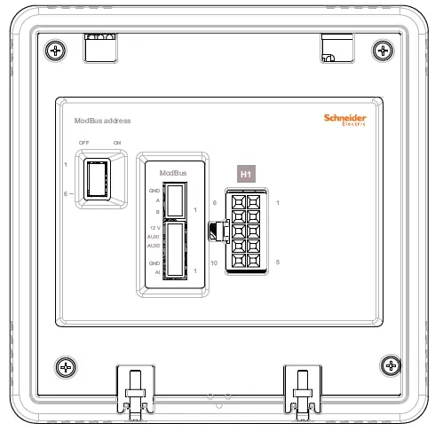 Schneider SpaceLogic Thermostat wiring