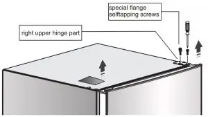 FIG 11 Changing the door from the right side to the left