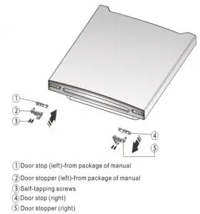 FIG 17 Changing the door from the right side to the left