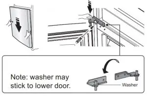 FIG 18 Changing the door from the right side to the left