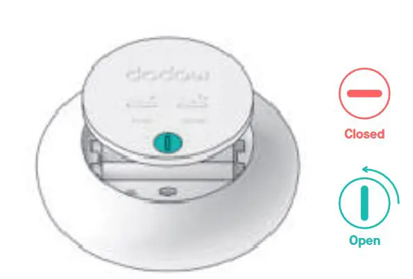 dodow Sleep Aid Device User Guide - Inserting changing batteries