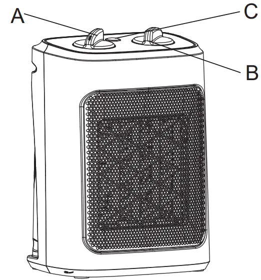 PELONIS CH1001 Ceramic Fan-Forced Heater - FEATURES