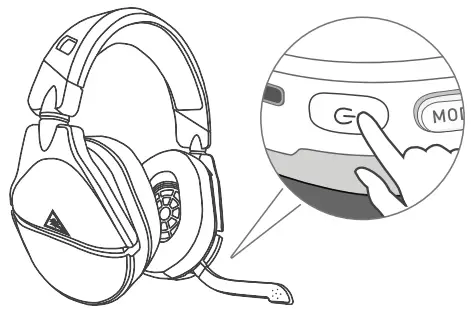 TURTLE BAECH STEALTH 600 GEN 2 Wireless gaming - Power on Headset