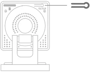 Press the SETUP button for 3 seconds until you hear a voice prompt