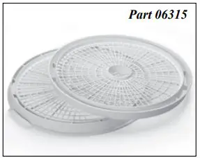 PRESTO Dehydro Electric Food Dehydrator User Guide - Presto® Add-on Nesting Dehydrator Trays (Part 06315)