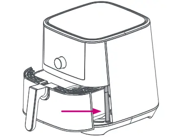 Insert the air fry basket