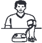 Remain seated quietly for 2 minutes