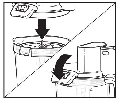 Hamilton Beach 70585 14 Cup Stack and Snap Duo Food Processor - How to Use Reversible Slicing 2