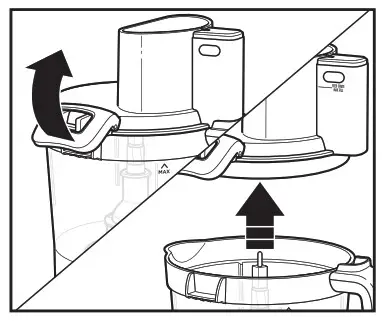 Hamilton Beach 70585 14 Cup Stack and Snap Duo Food Processor - How to Use Tall Stainless Steel Chopping Blade 6