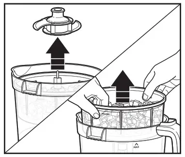 Hamilton Beach 70585 14 Cup Stack and Snap Duo Food Processor - How to use Short Stainless Steel 8